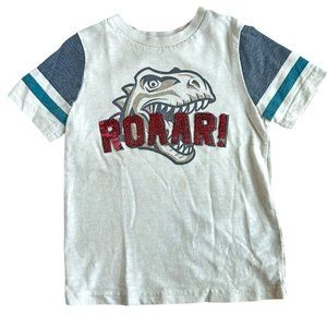 Garanimals Boys Sz 4 Dinosaur Sequin shirt Varsity Stripes
